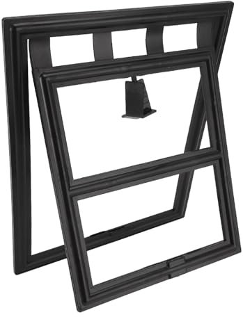 BFYDOAA Porta per Animali Domestici per Zanzariera, Telaio per Porta per Cani con Chiusura a Ribalta Porta per Animali Domestici su Schermi per Accesso Gratuito a Cani e Gatti(29x24cm)