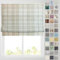 Barnes Blinds - Patterned Roman Blinds, Fully Lined, Custom Sizing Available - Durable Fittings Easy Fit (Tartan Check Natural 153cm)