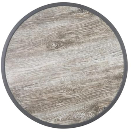 Bolero Fibre Glass Round Table Top Wood Effect 580mm DL486