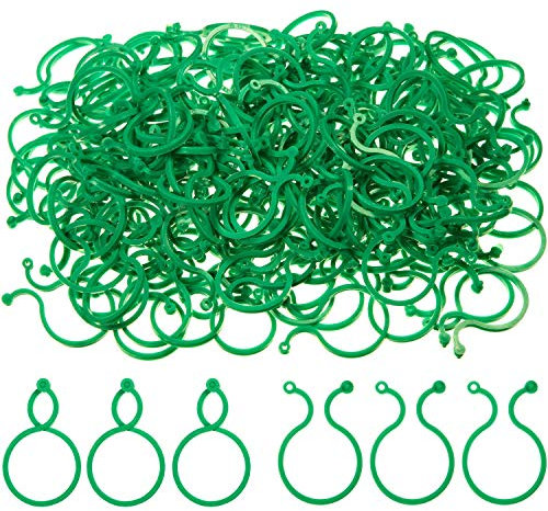 UCLEVER Pinces Clips pour Plantes Grimpantes Jardin Vigne Support Plantes Grimpantes Clips de Jardin Attache Tomate pour Jardin Vigne Légumes Les Plantes Grimpantes (50, Vert)