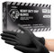 JFA Medical Disposable Heavy Duty Mechanic Powder Free Latex Free Black Diamond Grip Nitrile Gloves - Box of 50 (Extra Extra Large)