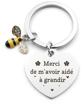Bluckincle Porte Clef Merci Cadeau Maitresse D'école Cadeau Maitre Professeur Atsem Aesh