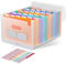 ThinkTex 26 Fächer Dokumentenmappe A4, Regenbogen Akkordeon Erweiterbar Ordnungsmappe, Aktenordner mit großer Kapazität, tragbarer Klassifizierungsaktenordner im A4-Letter für Büro/Schule – Orange