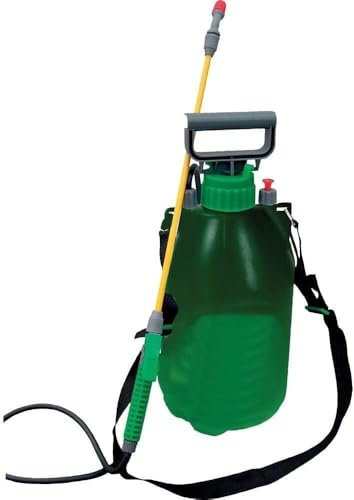 5 Litre Multiuse Pressure Pump Sprayer for Fence Garden Spraying Shed Fertilizers Chemicals Weedkiller Bottle Adjustable Nozzles