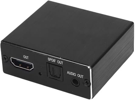 Denash Extractor de Sonido HDMI, Convertidor de Divisor de Audio 4K con SPDIF óptico y Salida de 3.5 Mm para Altavoz/amplificador/auriculares