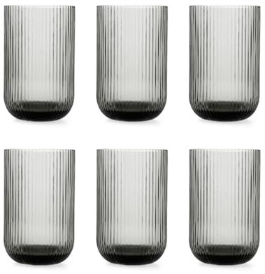 Bidasoa Fosil Set 6 Vaso Alto Vidrio 46cl Otros Vidrios Reciclable