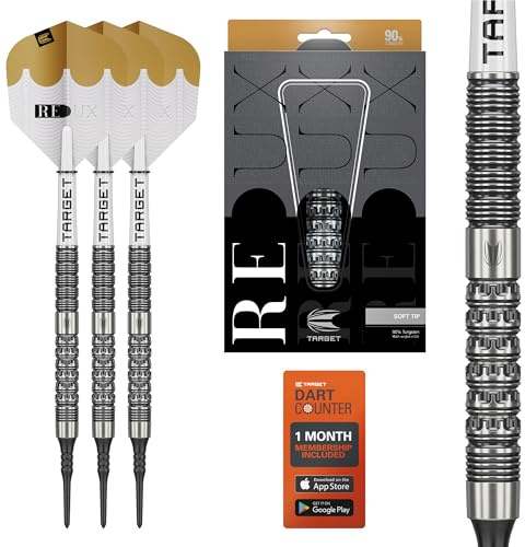 Target Darts Redux Soft Tip Darts Set Barrel 10, 18G | 90% Wolfram Dartpfeile, Pro Ultra Nr.6 Flights, Pro Grip Tag-Schaft, Pixel-Spitzen | Professionelle Dart-Sets