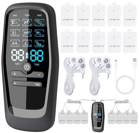 Gerät Schmerztherapie: Perioden Simulator mit Hat 9 Modi und 10 Patches, Wehen Simulator 2 Kanäle Elektrostimulationsgerät, Periodensimulator für Schmerzlinderung, Muskelaufbau, Muskelumschulung