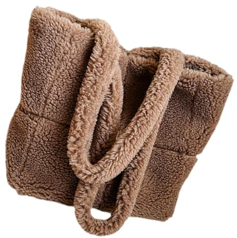 ibasenice Plüsch Tragetasche Große Schultertasche für Damen und Mädchen