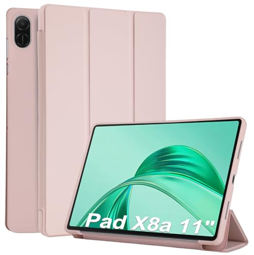WD&CD Case Compatible with Honor Pad X8a 11'' | Ultra Slim Smart Leather Cover with Stand Function Compatible with Honor Pad X8a 11 Tablet, Pink