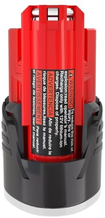 1 PCS 12V Battery Replacement for Milwaukee M12 Battery, 3.5Ah M-12 Batteries Compatible for Milwaukee 12V Tools/Heated Jacket 48-11-2420 48-11-2440 48-11-2411 48-11-2402 Cordless Power Tools