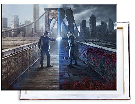 Unified Distribution 12 Monkeys Aaron Stanford Amanda Schull - 80x60 cm - Bilder & Kunstdrucke fertig auf Leinwand aufgespannt und in erstklassiger Druckqualität