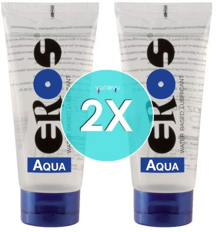 2x Eros Aqua Gleitgel auf Wasserbasis - Tube 100 ml : Wasserbasiertes Gleitmittel im Doppelpack