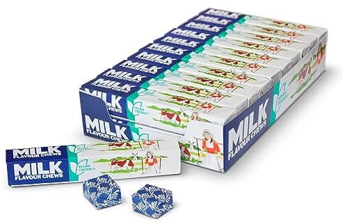 MILK FLAVOUR CHEWS STICK PACK (Box of 20) - Original Full Box Fresh Stock