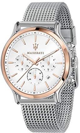 Maserati Epoca Orologio Uomo, Cronografo, in Acciaio, PVD Oro rosa - R8873618009