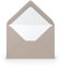 PAPERADO 50 Briefumschläge Taupe gerippt Hell-Braun Schlamm - 100 g/m² Kuvert Ohne Fenster 11,4 x 16,2 cm - Umschläge mit Nassklebung spitze Klappe