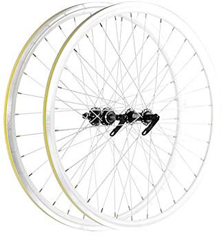 700C Fahrradradsatz Doppelwandige Felge aus Aluminiumlegierung 30 MM Bremse Schnellspanner Geeignet FüR Rennrad Laufradsatz Stumm/Silber/Bike wheelset