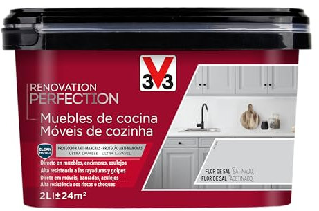 V33 Esmalte Renovation Perfection Cocina Flor de Sal Satinado 2L