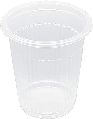TELEVASO 1000 uds - Vasos de color transparente, de polipropileno (PP) - Capacidad de 100 ml - reciclables