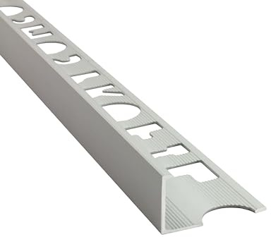 Alu L-Profil Fliesenschiene Fliesenprofil Schiene 2,7m 12mm silber matt | Als Kantenschutz für sichtbare Außenecken und saubere Fliesenabschlüsse, 12mm Profilmaß, 2,7m, Aluminium, matt, silber