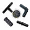 Set Raccordi portagomma per tubo polietilene e ala gocciolante irrigazione 20 mm - 6x Tee 6x Gomiti 6x Tappi 2x Manicotti (20 Raccordi x 20mm)