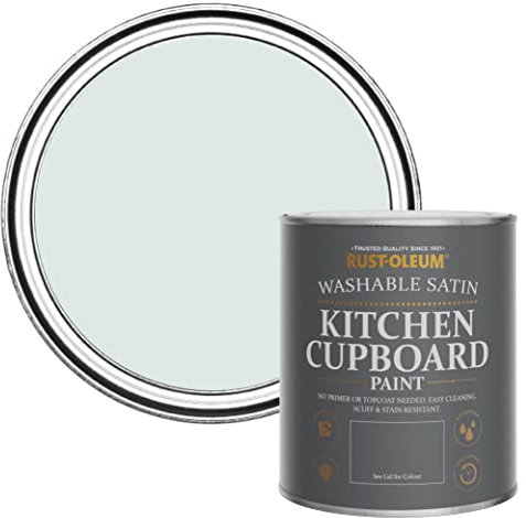 Rust-Oleum Blue Scrubbable Kitchen Cupboard Paint in Satin Finish - Marcella 750ml (SHDRCT1835)