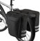 zeroto Sacoches de vélo, sacoche de porte-vélos 25L sacoche de vélo étanche sacoche de selle de vélo durable pour porte-bagages arrière sangle de transport pour vélos de route, VTT (camouflage) (Noir)