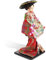 Beavorty Japanische Geisha-Ornamente Kimono-kokeshi-Puppe Japanische Tischdekoration Hause Japanische Dekoration Geisha-statue Daruma-Puppe Asiatisch Büro Mädchen Regenschirm Schaum