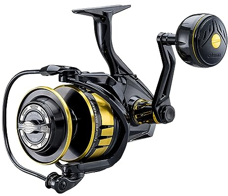 Okuma Tesoro 8000Pa Sp Low Speed - Angelrolle Meeresrolle, Stationärrolle zum Meeresangeln, Salzwasserrolle