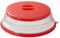 Mikrowellen Abdeckung Faltbar 26 cm Abdeckhaube Mikrowellenabdeckung Mikrowellendeckel Faltbare Mikrowelle Deckel für Obst Gemüse Lebensmittel Rot