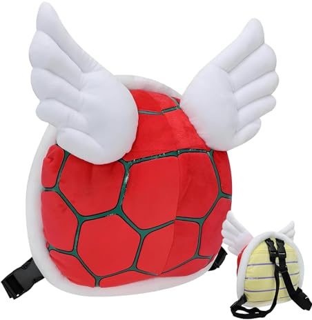 Holdes Schildkrötenmuschel-Kostüm, Rucksackkissen | lustiges Kostüm in Form einer Schildkrötenschale – multifunktionale Plüsch-Schultasche, Cosplay-Zubehör, Rot 2, 1, Cartoon Turtle
