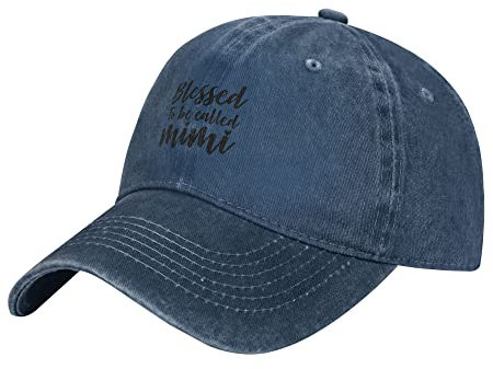 Baseball Cap Ich Bin Gesegnet, Mimi Distressed Genannt Zu Werden Golf Caps Unisex Baseballmütze Mode Baseballkappe Für Golf Running Reisen