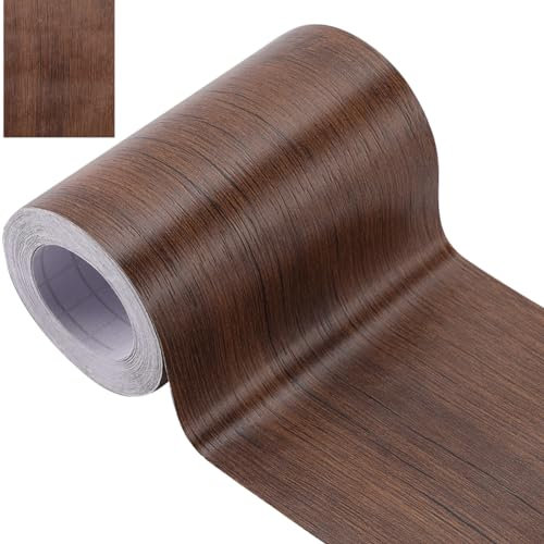 GORGECRAFT 10m*103mm Wood Grain Tape Self-Adhesive Realistic Wood Duct Tape Textured Furniture Grain Repair Patch for Tables Chairs Windows Floors Renovation Home Decor, Sandy Brown