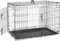 JupiterJx Metal Dog Crate Cage, Foldable Puppy Pet Cage With 2 Doors Easy Clean, Durable Dog Cage With Carrier Handle & Chew Resistant Plastic Base Tray For Dog Puppy Training (Black, 24)