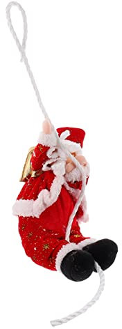 TOPBATHY Weihnachtsmann Der Auf Einer Leiter Klettert Dekorativer Weihnachtsfigur Dreidimensionaler Weihnachtsmann Für Wohnzimmer Und Schlafzimmer