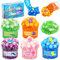 Ltteaoy Kit de Slime Cristal 5 Pièces,Non Collant et Ultra Doux,Jouet Anti-Stress pour Enfants,Ensemble de Slime pour Garçons et Filles de 6 à 12 Ans, pour Anniversaire,Noël,Pâques