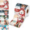500 Stück/Rolle Selbstklebende Weihnachtsgeschenkanhänger Aufkleber, 6 Muster, Weihnachts Etiketten Namensschild, Dekorative Sticker für Geschenke