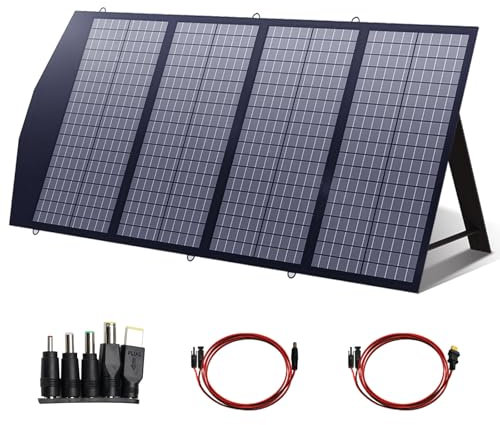 ALLPOWERS Panneau solaire pliable SP029 140W pour ordinateur portable, téléphone portable, étanche IP65 avec 5 sorties, pour générateur solaire, banque d'alimentation, batterie de voiture 12V