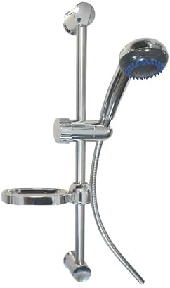 FLUXY Saliscendi Doccia Bagno (Argento, 3 Getti)