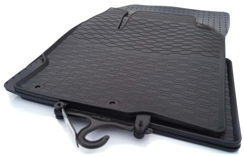 Gummimatten passgenau für Mitsubishi Outlander III 2012-2022 Gummi Matten Fußmatten 4-teilig Schwarz Geruchsneutral Wabendesign Wetterfest
