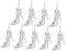 Levemolo Weihnachtsanhänger 9 Stück Hängende Verzierungen Schaumstoff High Heels Für Den Weihnachtsbaum