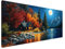 See Diamond Painting Erwachsene Bilder, Diamond Painting Mond Diamond Painting Set mit Diamond Painting Zubehör, Crystal Art Basteln Erwachsene, Deko Wohnzimmer, DIY Geschenke Frauen 100x200cm Y2-619