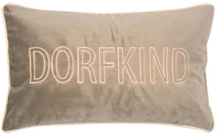 PAD Letters DORFKIND, orange-Taupe, 30 x 50 cm
