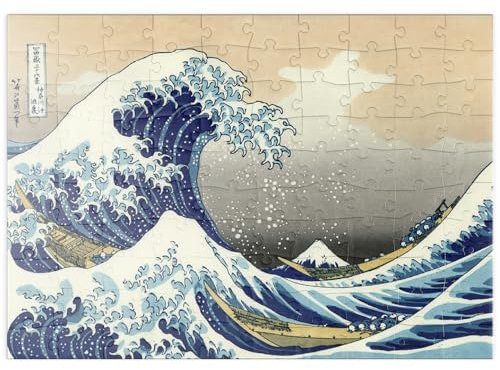MyPuzzle Die große Welle vor Kanagawa – Ikonische japanische Kunst - Premium 100 Teile Puzzle - MyPuzzle Sonderkollektion von Havana Puzzle Company