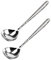 Lot de 2 Cuillères à Soup, 20 cm Grandes Cuillères Service à la Crème Bouillon Dessert Dîner Ustensile de Table Cuisine Maison Restaurant SUS 304 Lavables au Lave-Vaisselle