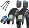 2er Set Schwalbe Fahrradreifen Smart Sam Plus 28 Zoll x 1.60 Zoll (42-622) + auswählbar mit Schläuchen AV/DV/SV/Ohne + 3 MSZweirad Reifenheber (AV-Ventil Schläuche, 28x1.60 Zoll (42-622))
