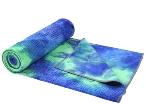 CNYUON Yoga-Handtuch rutschfeste Baumwoll-Yogamatten-Handtuch-Reise-Sport-Fitness-Übungs-Yogamatten-Abdeckung mit Rutschfester Griffdecke FüR Yoga
