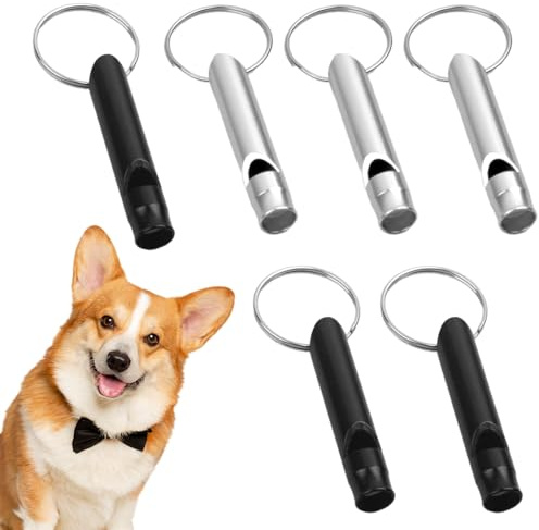 UEKPDM 6 Pcs Dog Whistles For Recall, Dog Whistle, Dog Whistle To Stop Barking, Dog Whistles, Dog Training Whistle, Loud Sound Whistle For Outdoor Camping Hiking, Dog Recall For Most Breeds