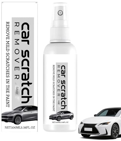 Kratzer Entferner Auto, Autolack Kratzer, Nano Autokratzer Reparatur Spray, Auto Kratzer Entferner Spray, Car Scratch Remover Spray, Effizientes 3-in-1 Auto Kratzer Entferner, 100ml (Silber)