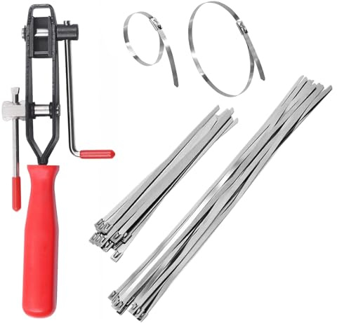 Duqulle Abrazadera Para Fuelle De Eje CV - Juego De Abrazaderas Ajustables De Acero Inoxidable Para Fuelle Homocinetico,Accesorios Para Vehículos Para Talleres Propietarios De Flotas,para Talleres